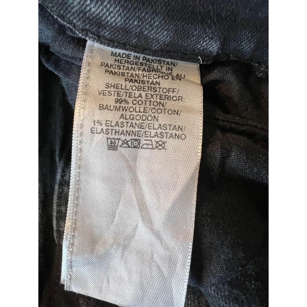 True Religion Ricky Jeans Mens 33 Black Flap Relaxed Straight